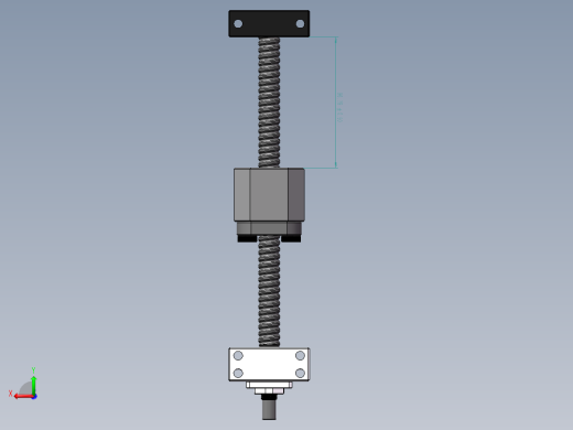 滚珠丝杠（直径16mm 行程175mm）后视缩略图