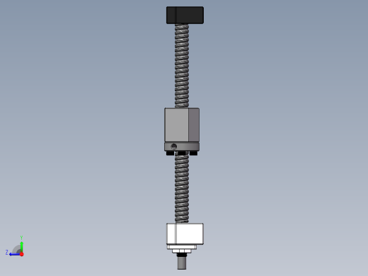 滚珠丝杠（直径16mm 行程175mm）右视缩略图