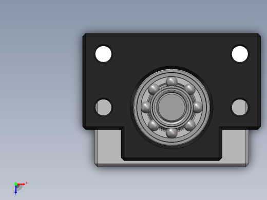 滚珠丝杠（直径16mm 行程175mm）俯视缩略图