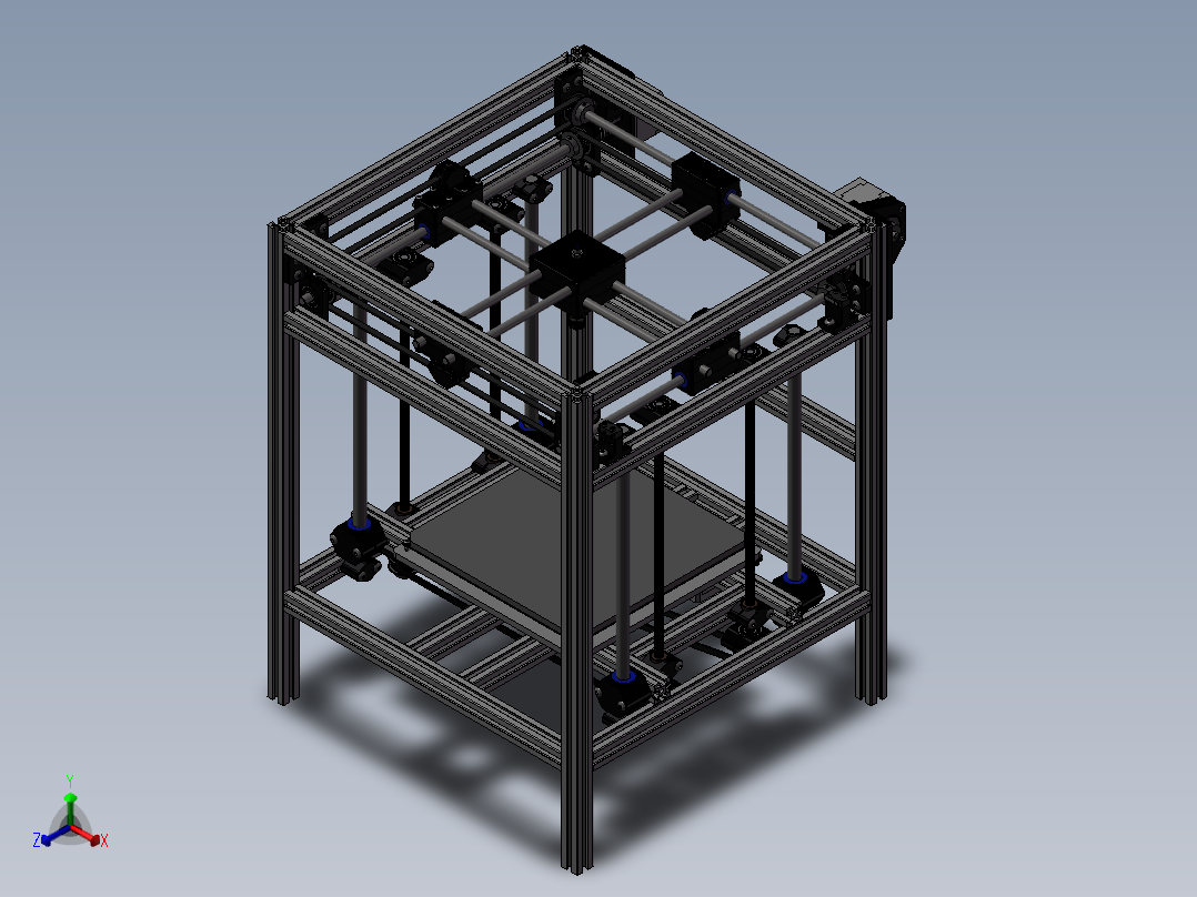 XYZ平台移动设备正等轴测图