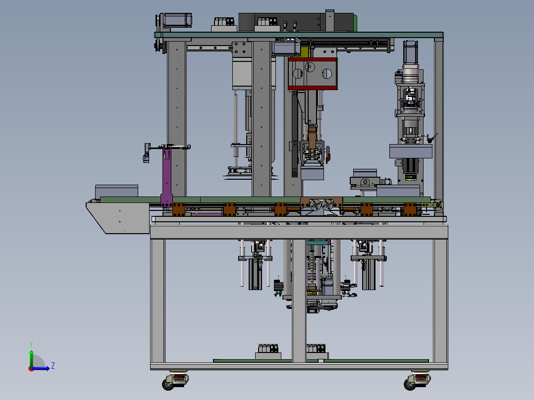 半自动包装机sw18可编辑左视图