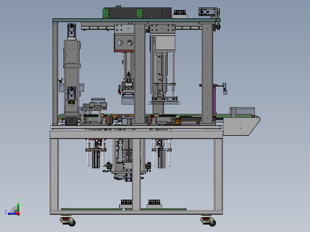 半自动包装机sw18可编辑右视图