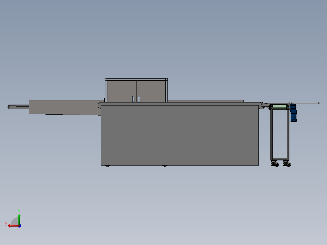 已生产设备自动喷涂设备sw18可编辑+工程图+bom）后视图