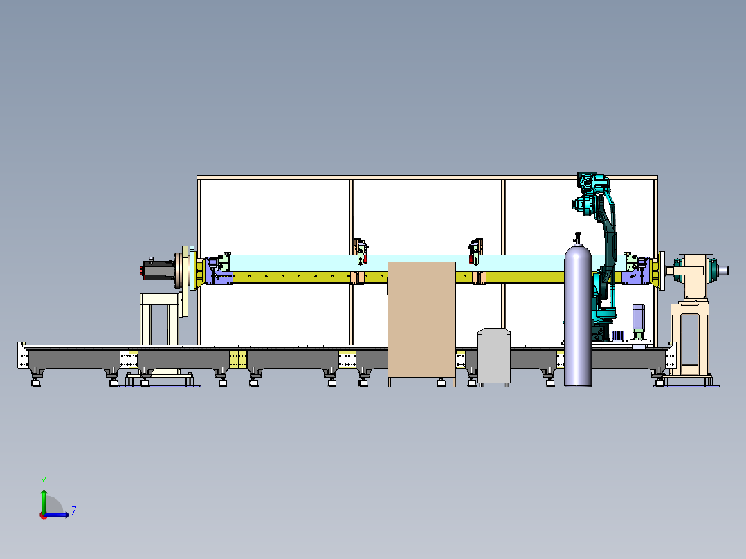 自动化焊接机器人岗位方案sw20左视图