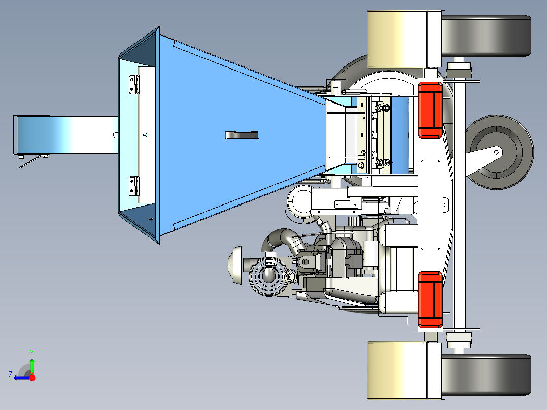 木材削片机step右视图