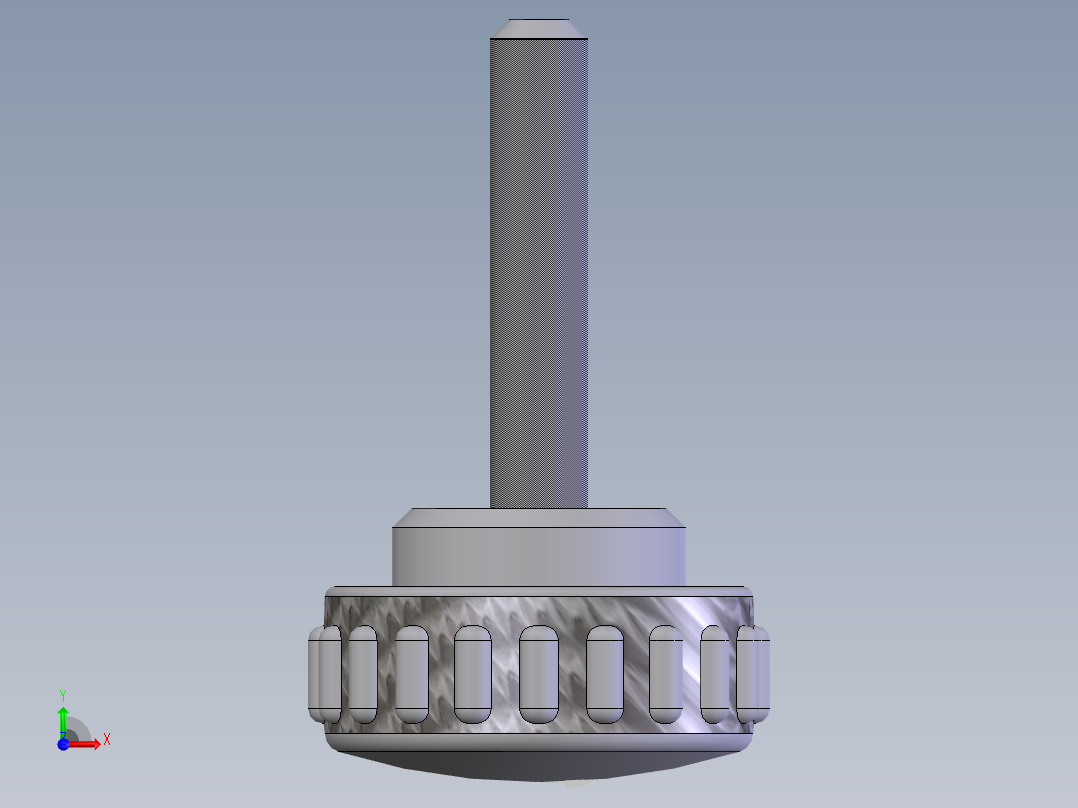 直纹把手(B型) M5×2501前视图