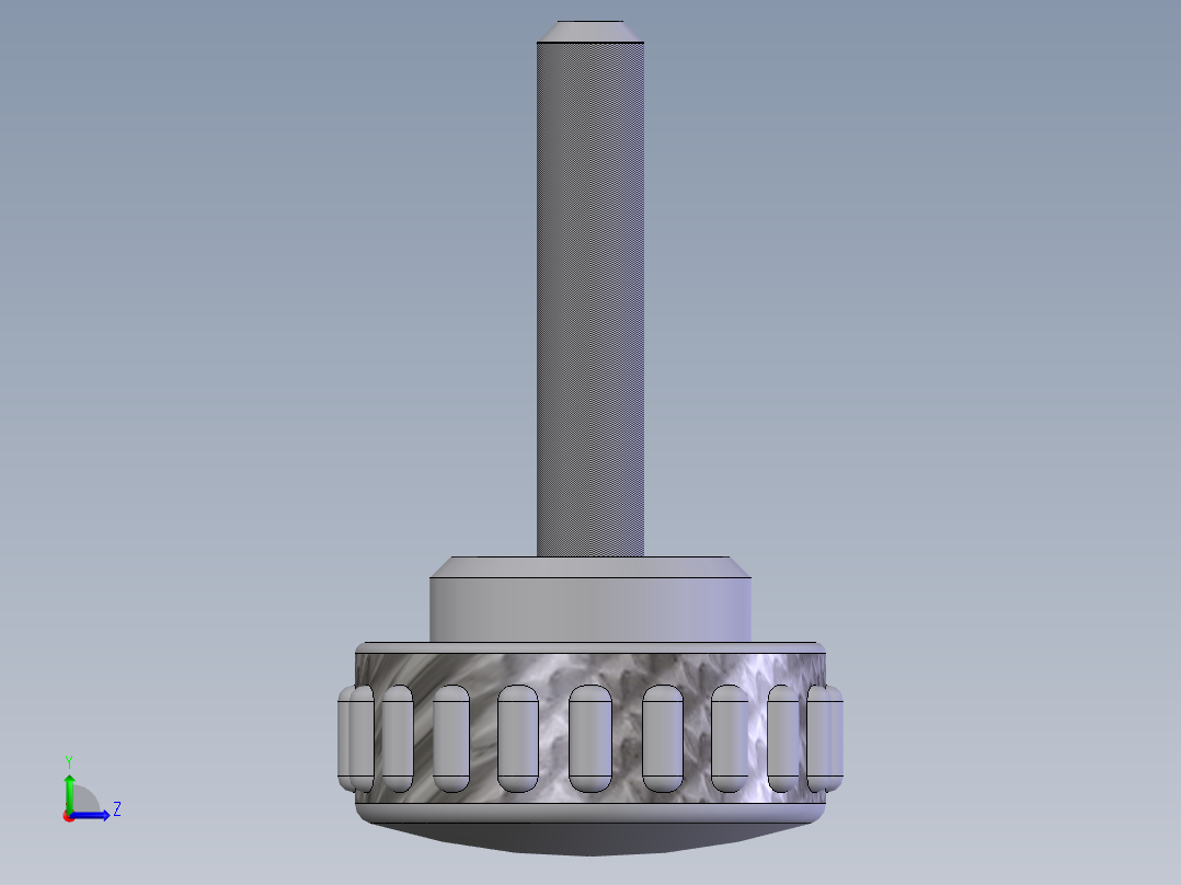 直纹把手(B型) M5×2501左视图
