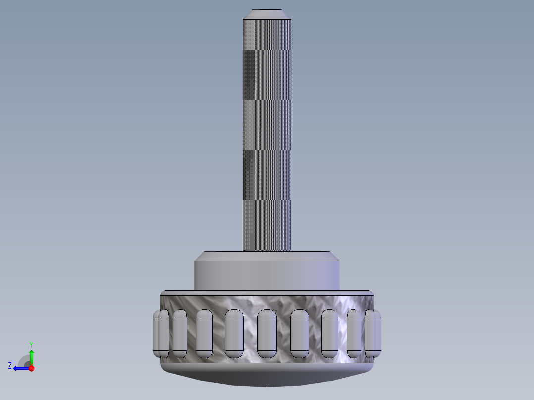直纹把手(B型) M5×2501右视图