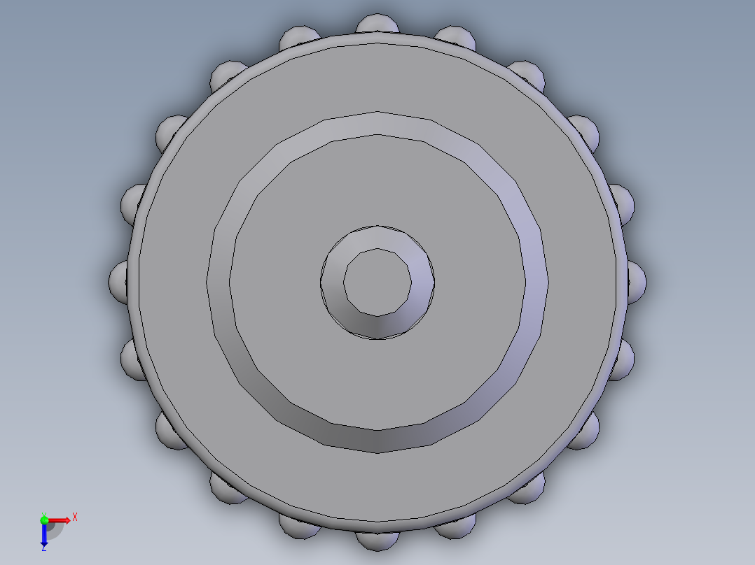 直纹把手(B型) M5×2501俯视图