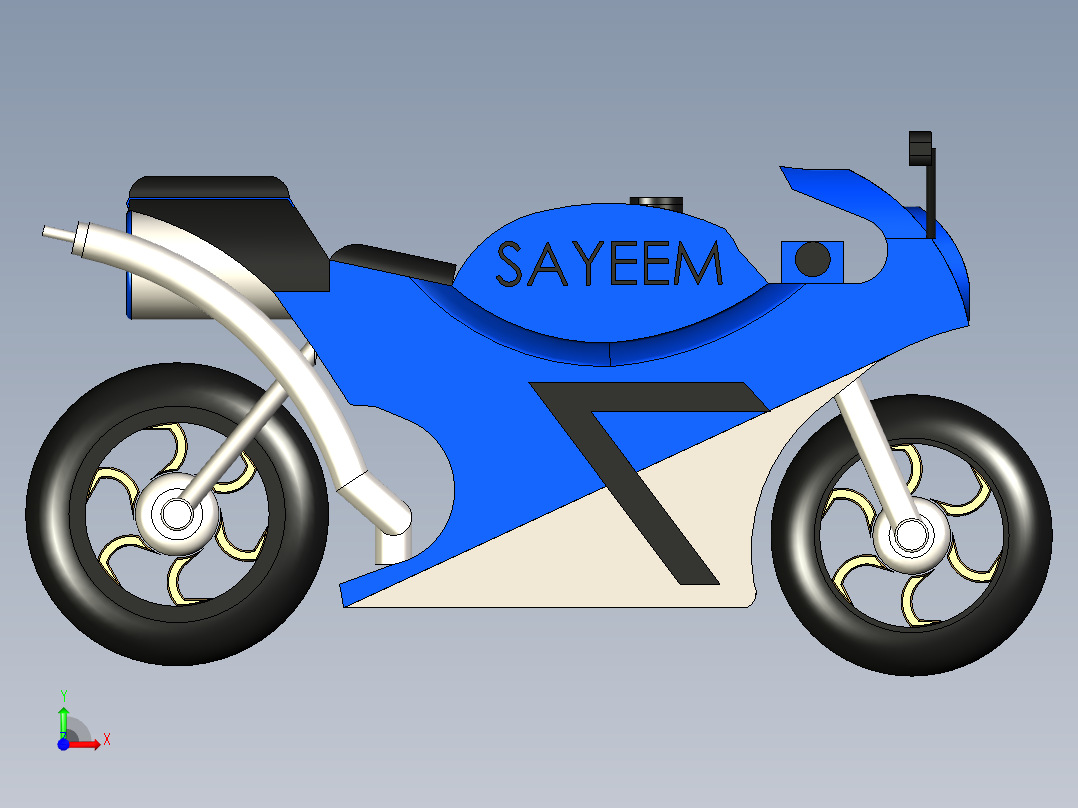 B3004192-超级摩托车前视图