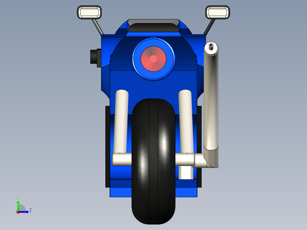 B3004192-超级摩托车左视图
