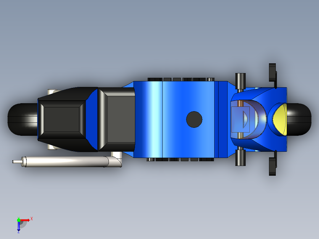 B3004192-超级摩托车俯视图
