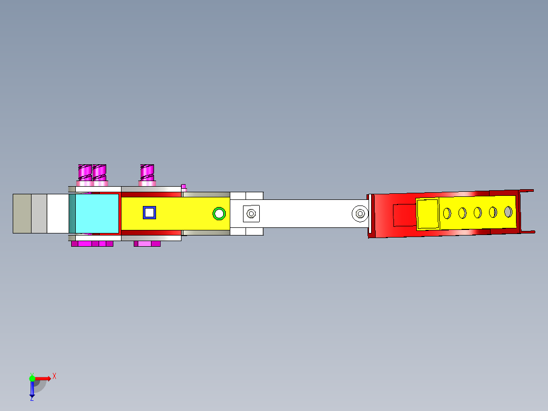 汽车车轮锁具焊接工装俯视图