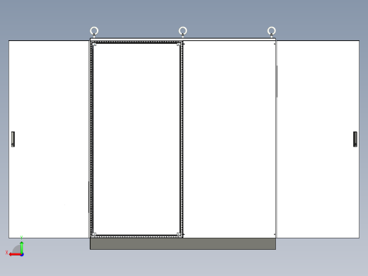 双柜组装软启动控制柜后视缩略图