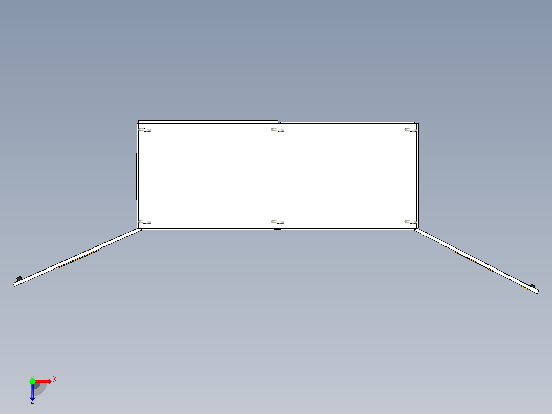 双柜组装软启动控制柜俯视图