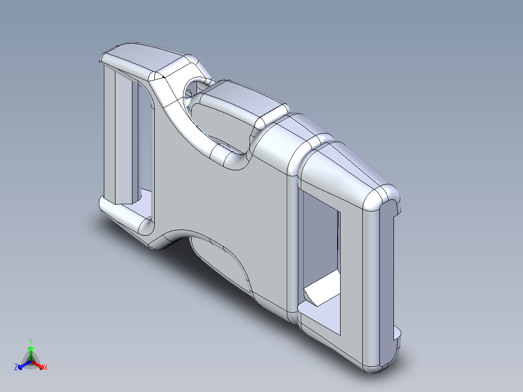 包袋扣正等轴测图