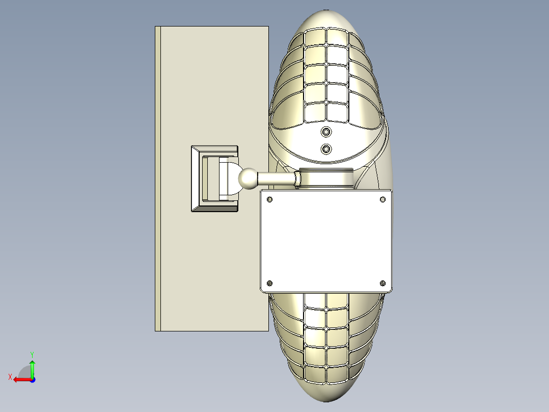 智能监测站后视图