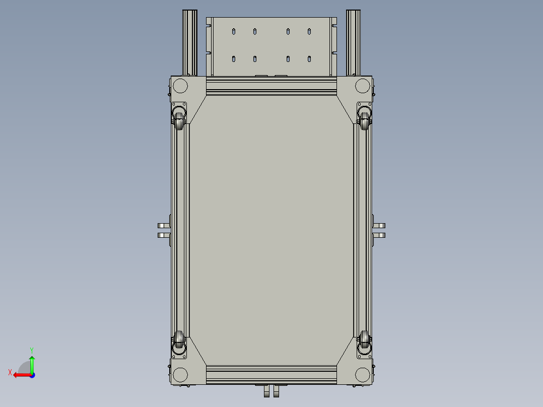 双面胶剥离机后视图