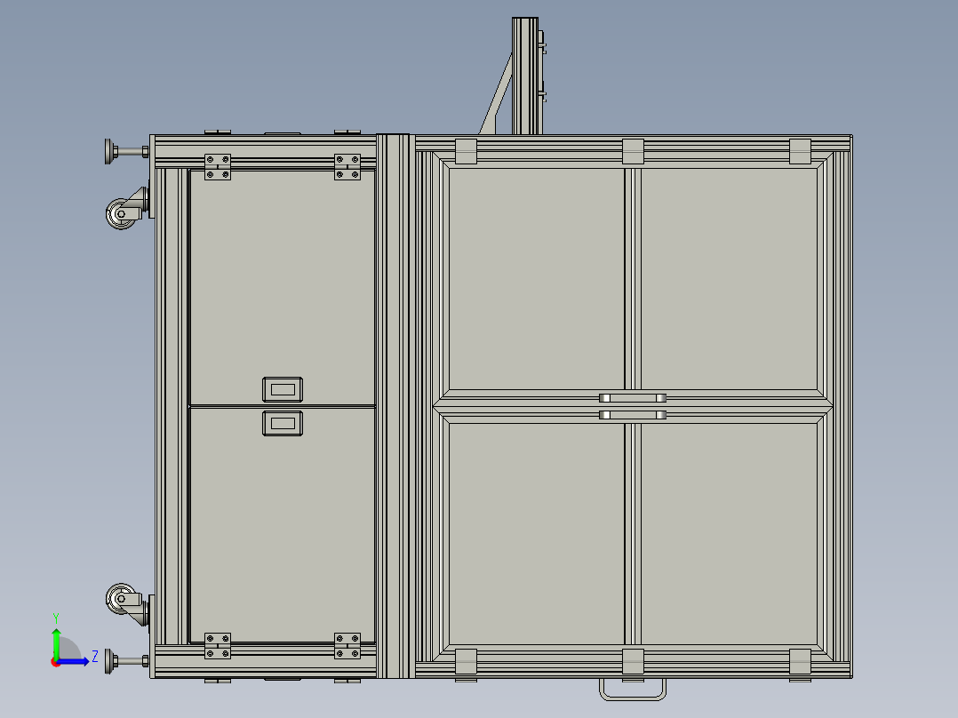 双面胶剥离机左视图