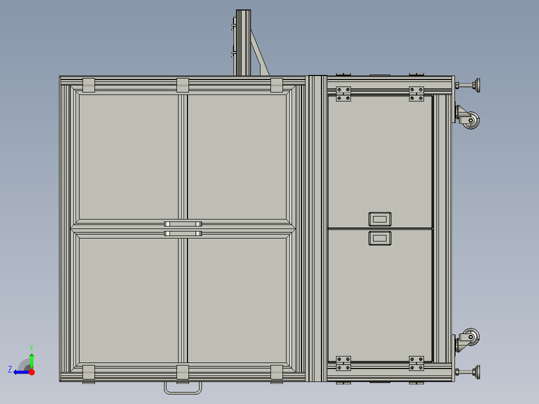 双面胶剥离机右视图