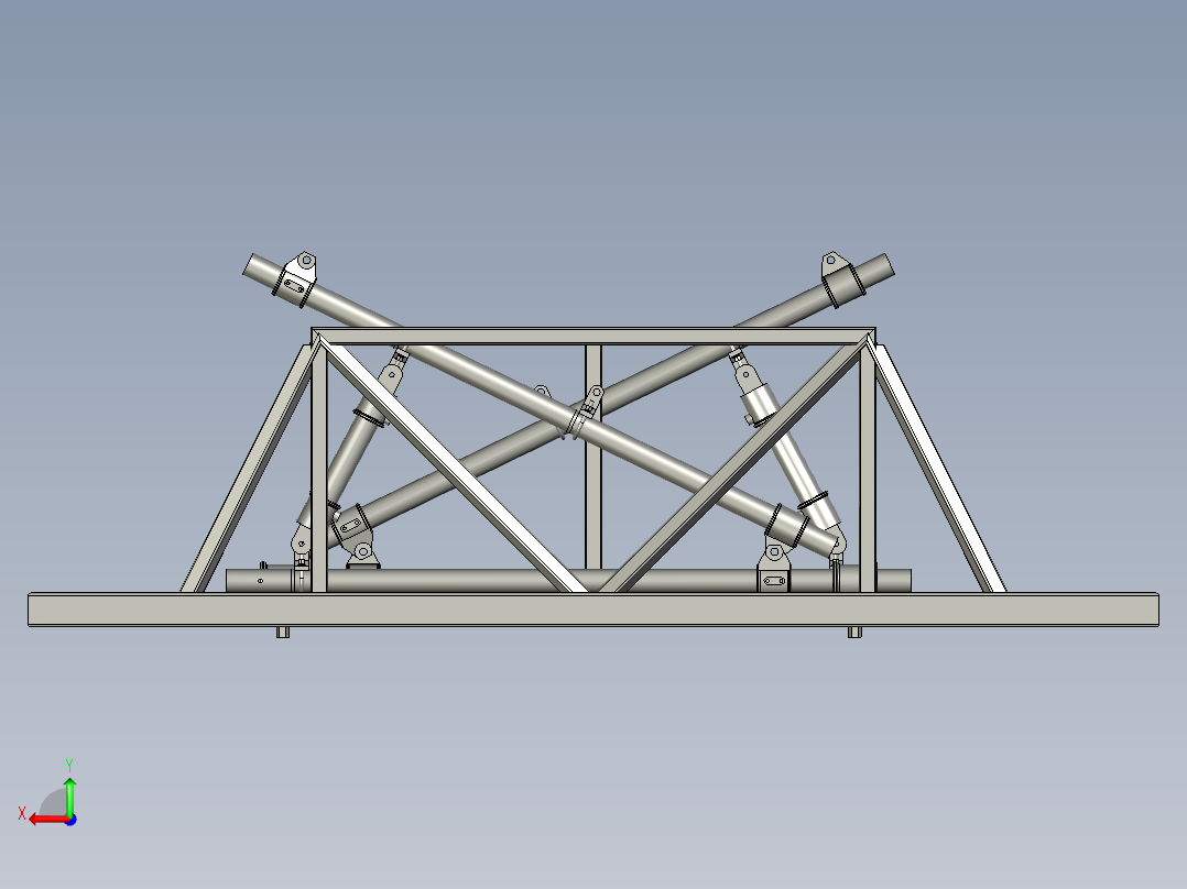 料架存储示意图后视图