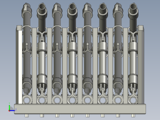 料架存储示意图左视缩略图
