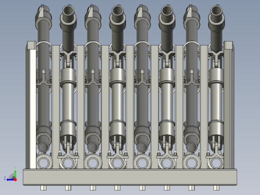 料架存储示意图右视缩略图