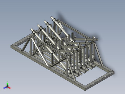 料架存储示意图正等轴测缩略图