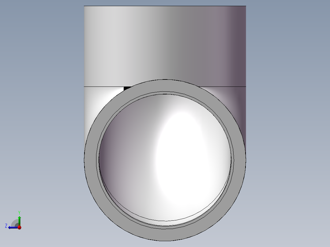 90 ELBOW DN250 PN22 U-PVC右视图