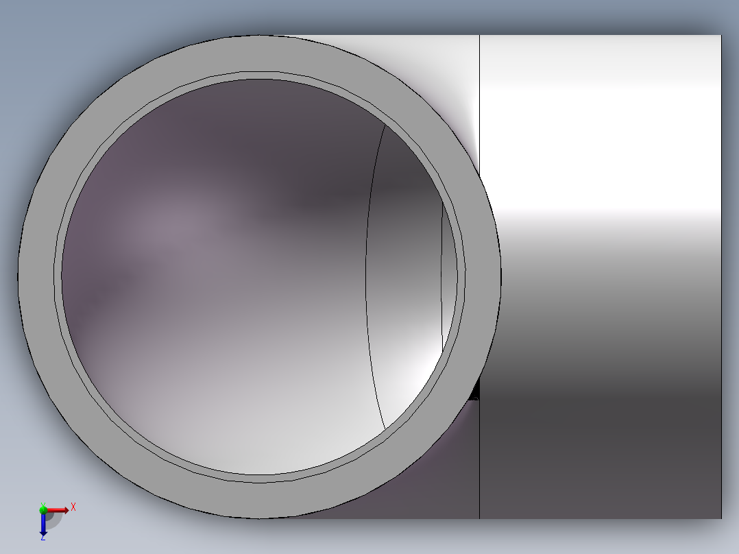 90 ELBOW DN250 PN22 U-PVC俯视图