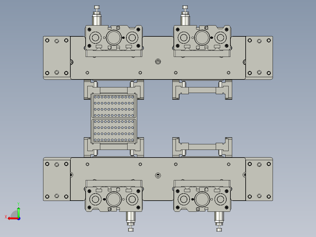 上下料料仓装配后视图