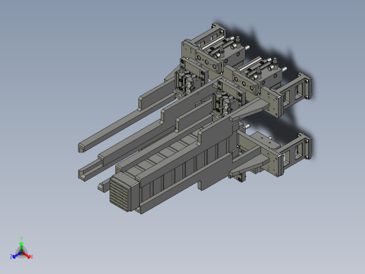 上下料料仓装配正等轴测缩略图