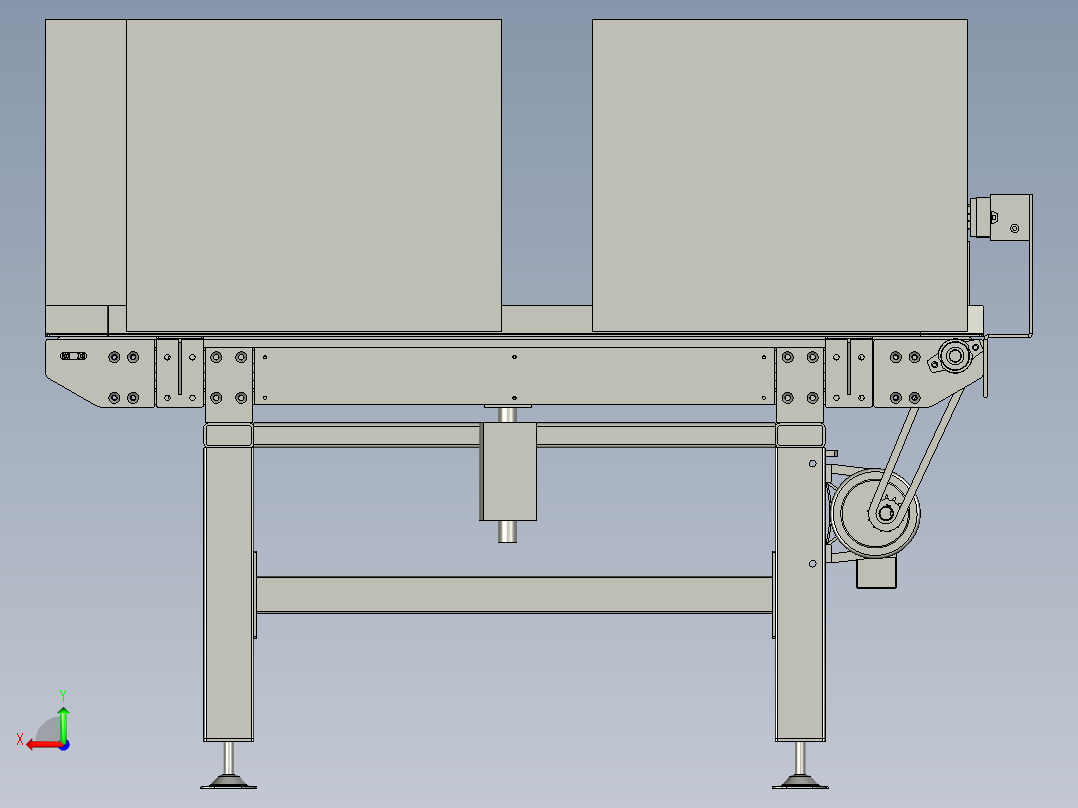 BBBB-左出右进周转箱输送模块后视图