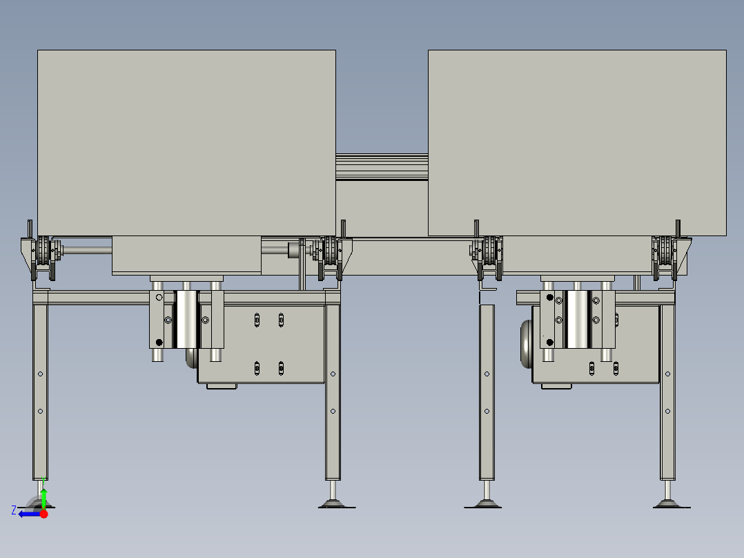 BBBB-左出右进周转箱输送模块右视图