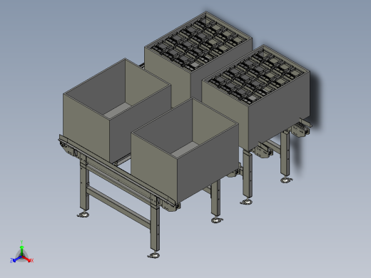 BBBB-左出右进周转箱输送模块正等轴测缩略图