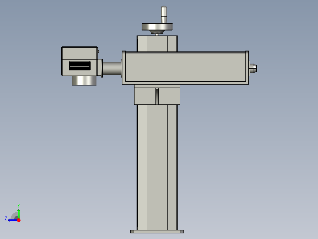 桌面式激光打标机右视图