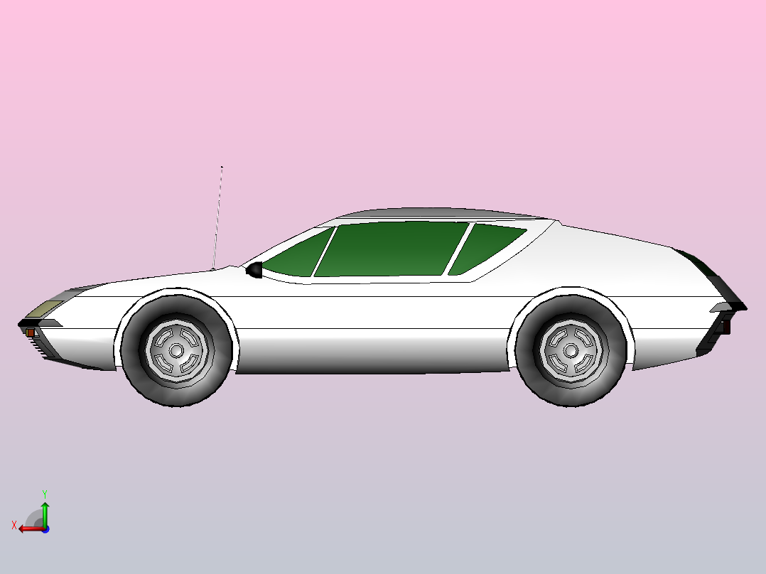 汽车，运动后视图
