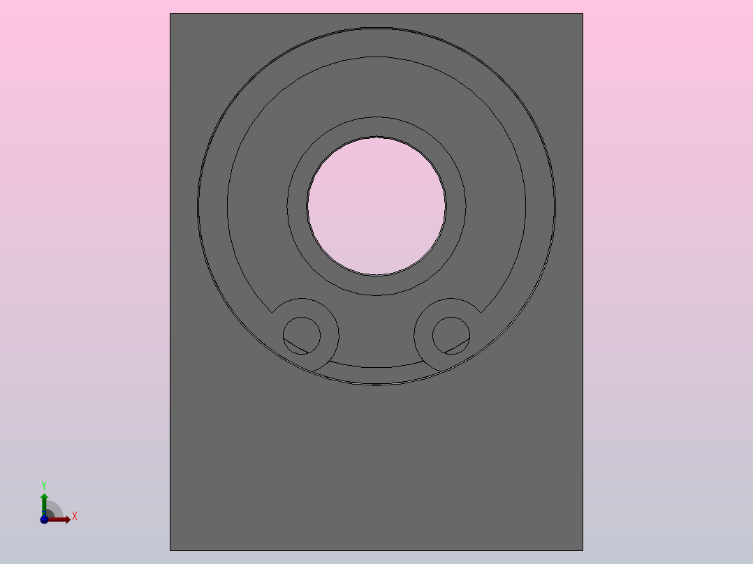 L型轴承座组件_BLC-6204-2Z-50-A前视图