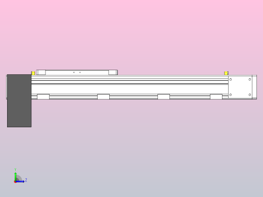 DMEB80L-LDCR欧规同步带模组直线模组（电机左下折）[DMEB80L-L20S350-DT400-C2U-LBCR]左视缩略图