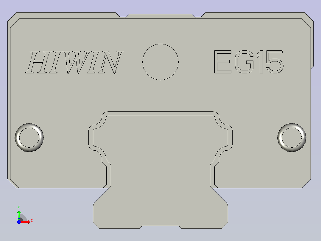 EGH15CA2R1200(螺栓孔至端面距离30mm)前视图