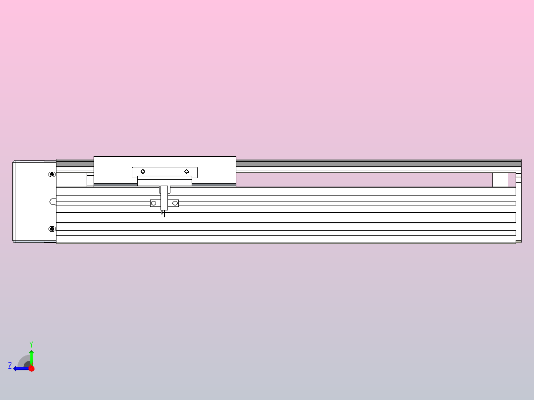 日规模组半封闭丝杆TPA-HNR-140D-2010C-L200-ML-C-P40-N3右视图