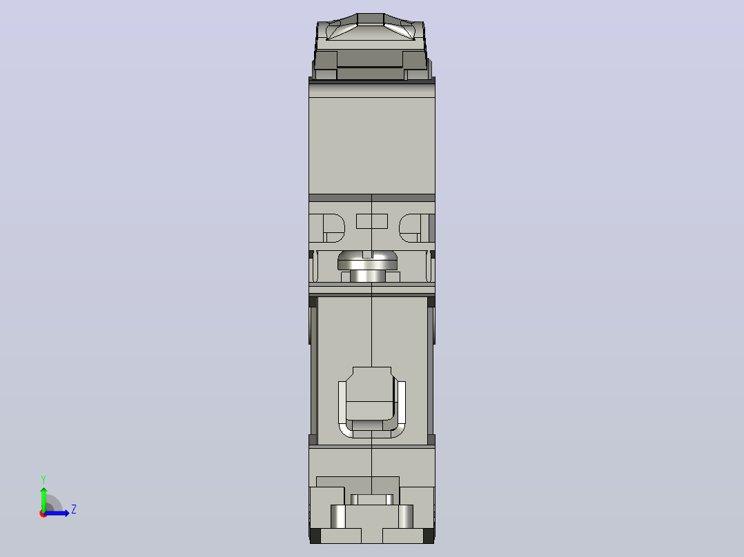 NB1-63DC 1P直流断路器三维模型左视图