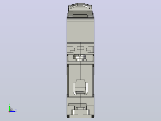 NB1-63DC 1P直流断路器三维模型左视缩略图