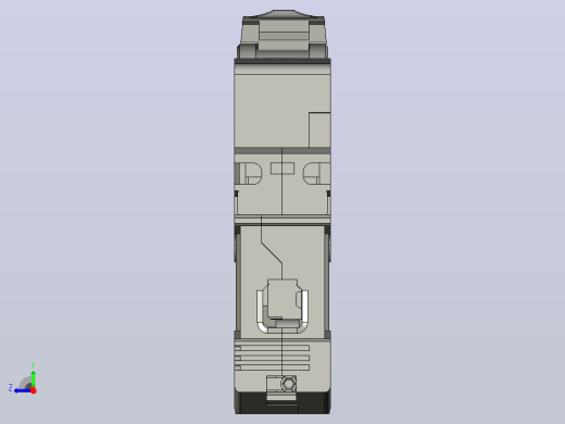 NB1-63DC 1P直流断路器三维模型右视缩略图