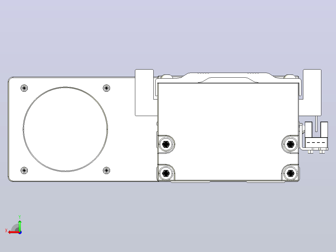 线性模块铝制底座TPA-KNR-86E-1610C-L950A1-ML-H40-N3后视图