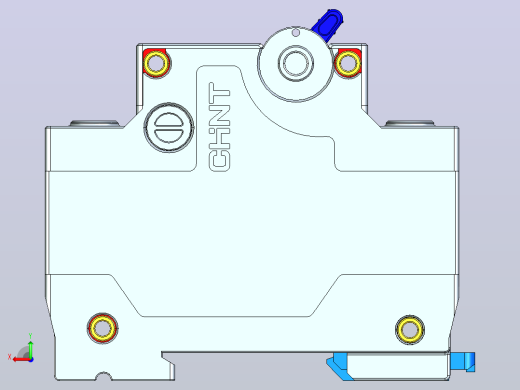 NBDP-125 1P塑料外壳式断路器三维模型202404后视缩略图