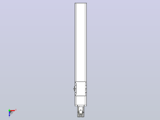 滚珠丝杠直线轴带导轨全封闭TPA-HCR-105D-1610C-L650-M-C-P40-N3俯视缩略图