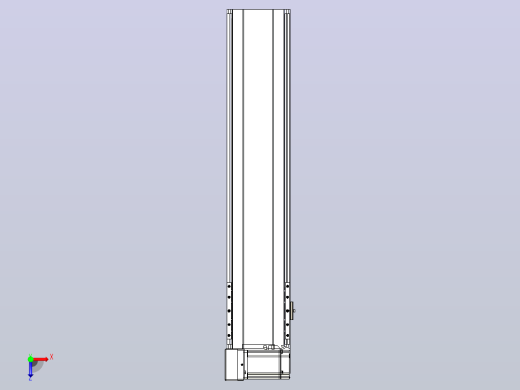 皮带直线轴半封闭可选导轨TPA-HNB-175D-140-L650-LU-Y-P75-N3俯视缩略图