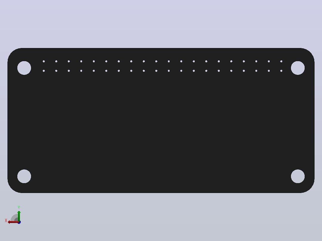 Adafruit 128x64 OLED 帽子 12后视图