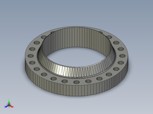 ASME B 16.47系列RFWN法兰大尺寸法兰26英寸至60英寸(1)正等轴测缩略图